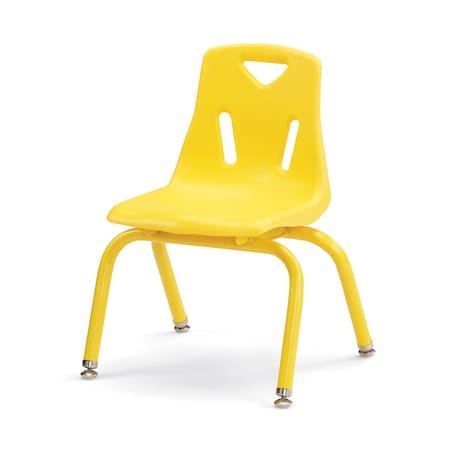 Jonti-Craft Berries Stacking Chair with Powder-Coated Legs, 12 in. Ht, Yellow 8122JC1007
